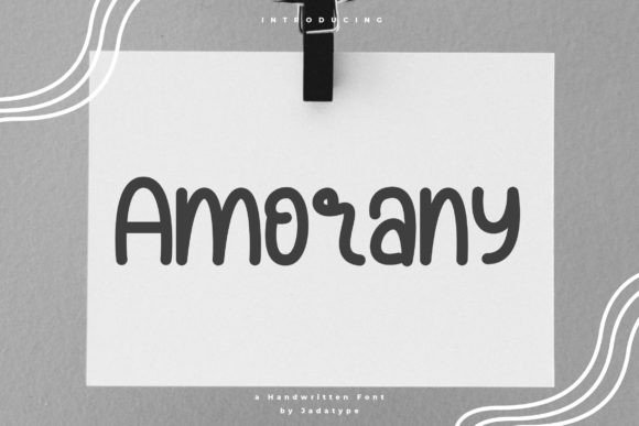 Amorany: A Handwritten Font for Modern Web Design