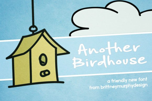 Another Birdhouse: A Charming Handwritten Font for Crafters