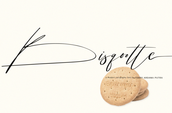Bisqootte: A Romantic Script Font for Editorial Design