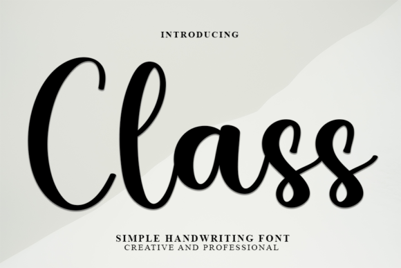 Class Typeface: The Friendly Script Font for Modern Branding