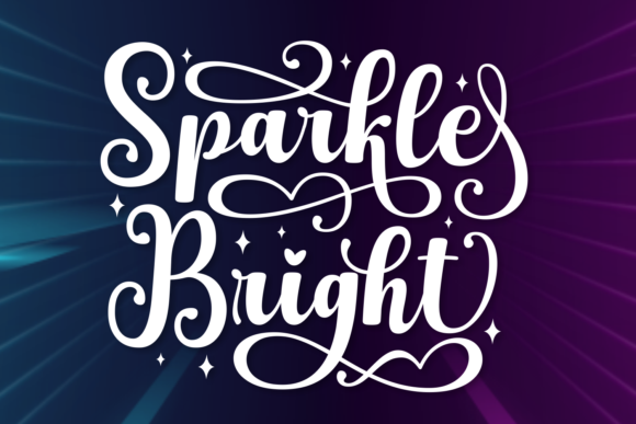Crafting Elegant Products with Sparkle Bright Font