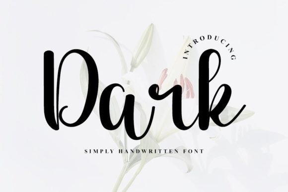Dark: A Handwritten Font for Polished Branding