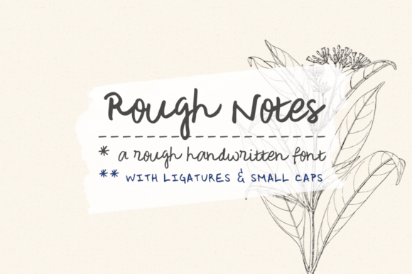 Discover Rough Notes: The Perfect Font for Crafters and Creative Businesses