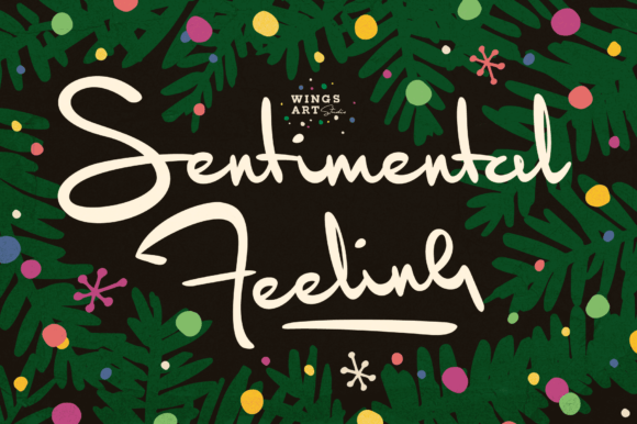 Discover Sentimental Feeling: A Festive Script Font