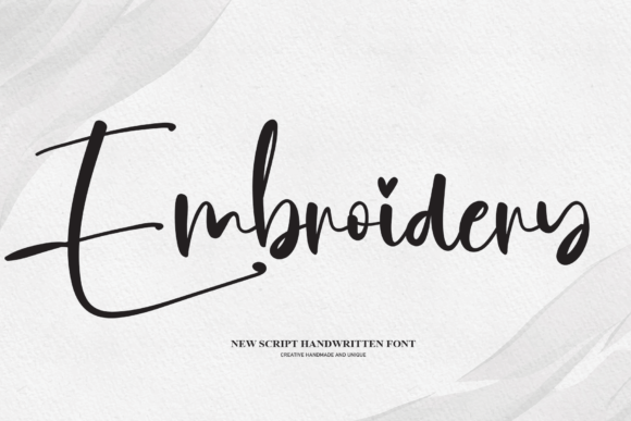 Embroidery: A Handwritten Font for Memorable Campaigns