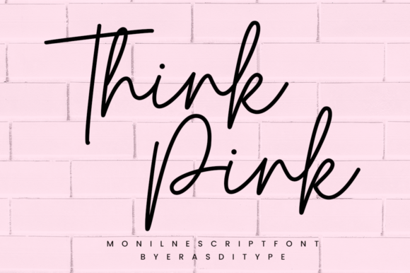 Enhance Your Brand with Think Pink: A Delicate Script Font