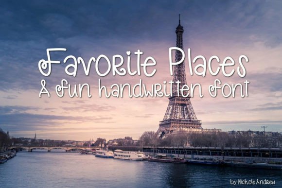 Favorite Places: A Handwritten Font for Engaging Campaigns