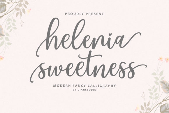 Helenia Sweetness: A Modern Calligraphy Script Font for Crafters