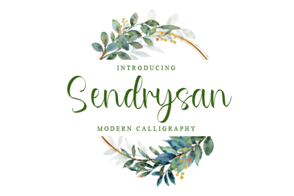Sendrysan: A Modern Script Font for Elegant Web Design