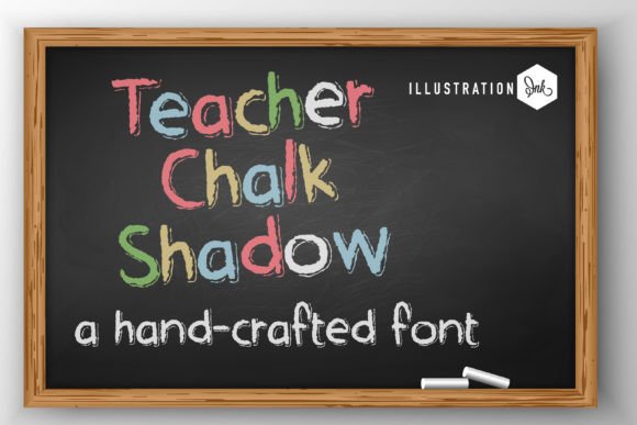 Teacher Chalk Shadow: A Charming Script Font