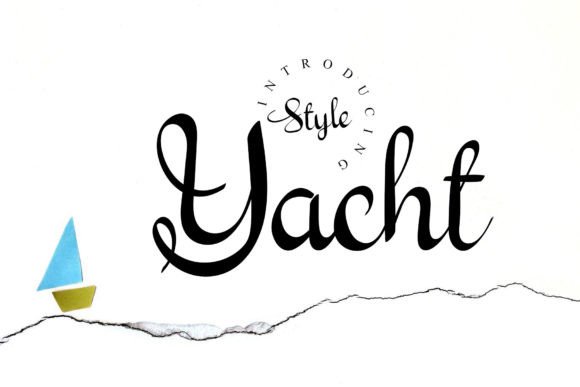 The Yacht Font: A Handwritten Touch for Crafts & Products