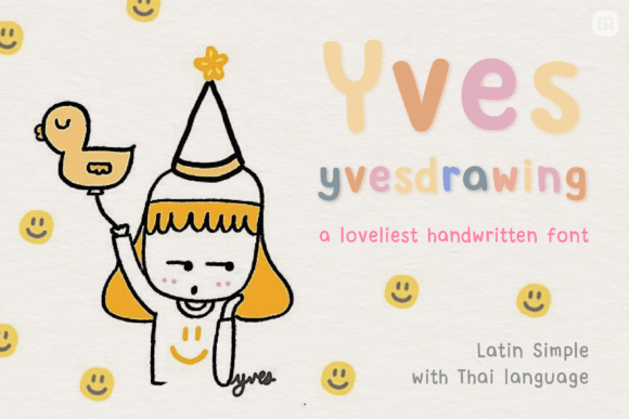 Yves Yvesdrawing: A Charming Handwritten Font for Web Design
